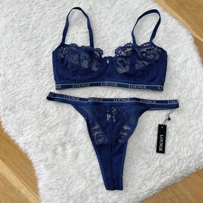 Plus Size Sous Vetement Lounge Lounge Underwear Navy Blossom