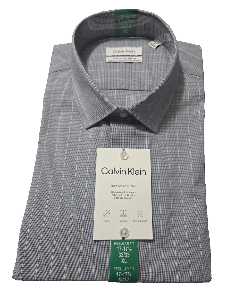 calvin klein classic fit dress shirt Men's Performance Dark Blue XL 17-17.5 32/33 NEW Options:Shirt & Tutu Only Sewing Ichi Antiquitiés Tie Dye Ebay Founded in New York