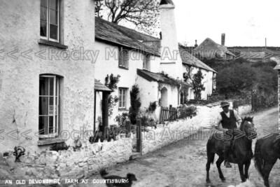 Fhj-33 An Old Devonshire Farm, Countisbury Nr Lynton, Devon. Photo