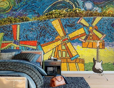 3D Windmill E1960 Wallpaper Mural Paper Wall Print Indoor Murals CA Honey