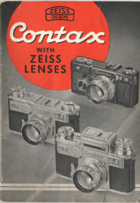 VTG 1938 ZEISS ICON CONTAX CAMERA CATALOG/BROCHURE! LENSES