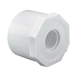 1'' x 1/2'' PVC Reducing Bushing, Spigot x FNPT, SCH 40/STD