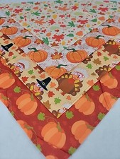 Fall Dog Bandana Flexible Decorative Smooth Scarf Bib Leaves Pumpkin Turkey