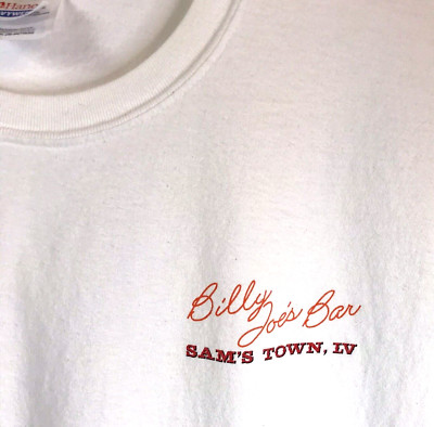 Vintage Tee Billy Joes Bar Sams Town XL Gambling Las Vegas Nevada T Shirt Y2K