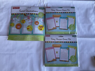 Fisher Price Baby Shower Room Decor Bundle Party Games For 40