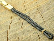 Finesse NOS Vintage Unused Watch Band Butterfly Clasp Gold Plate Nylon Loop End