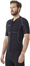 Hevto Men Wetsuit Tops and Vest 3/2mm Neoprene Jacket Surfing Swimming Front Zip