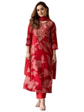 Bandhani Embroidery Kurta Plazzo Set with Dupatta ? Women Kurta Sets