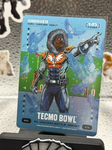 2026 Bo Jackson Battle Arena Carrier (Mark Carrier) Ice Blue Battlefoil #B52