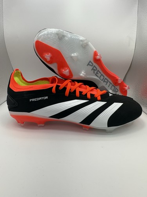 #ad adidas Men 10.5 PREDATOR 24 PRO FIRM GROUND SOCCER CLEATS Black Solar Red IG7777 $60.00