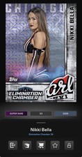DIGITAL TOPPS WWE SLAM Nikki Bella SUPER RARE WHITE MOJO RELIC Read