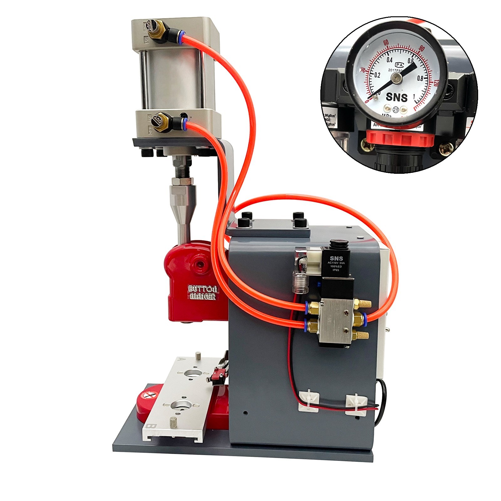 Pneumatic Badge Maker 110V – Various Sizes