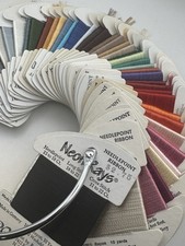 Rainbow Gallery Neon Rays Needlepoint Ribbon Threads- Lot Of 50 47 Colors NOS