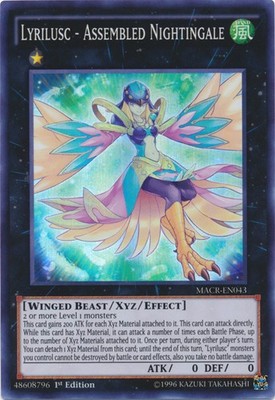 Lyrilusc - Assembled Nightingale - MACR-EN043 - Super Rare - 1st Edition - Light