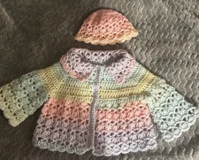 Handmade Baby Sweater And Hat