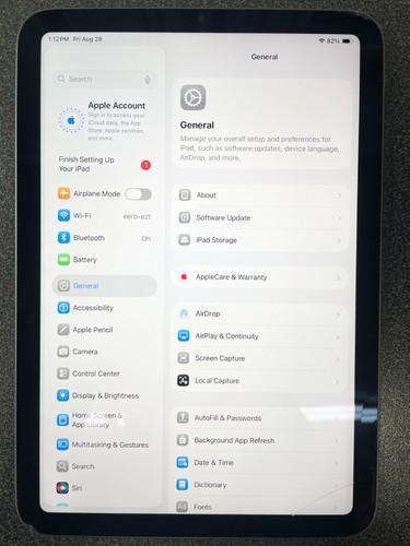 Apple iPad Mini 6th Gen 256GB, 8.3 in Wi-Fi-Space Gray- Cracked