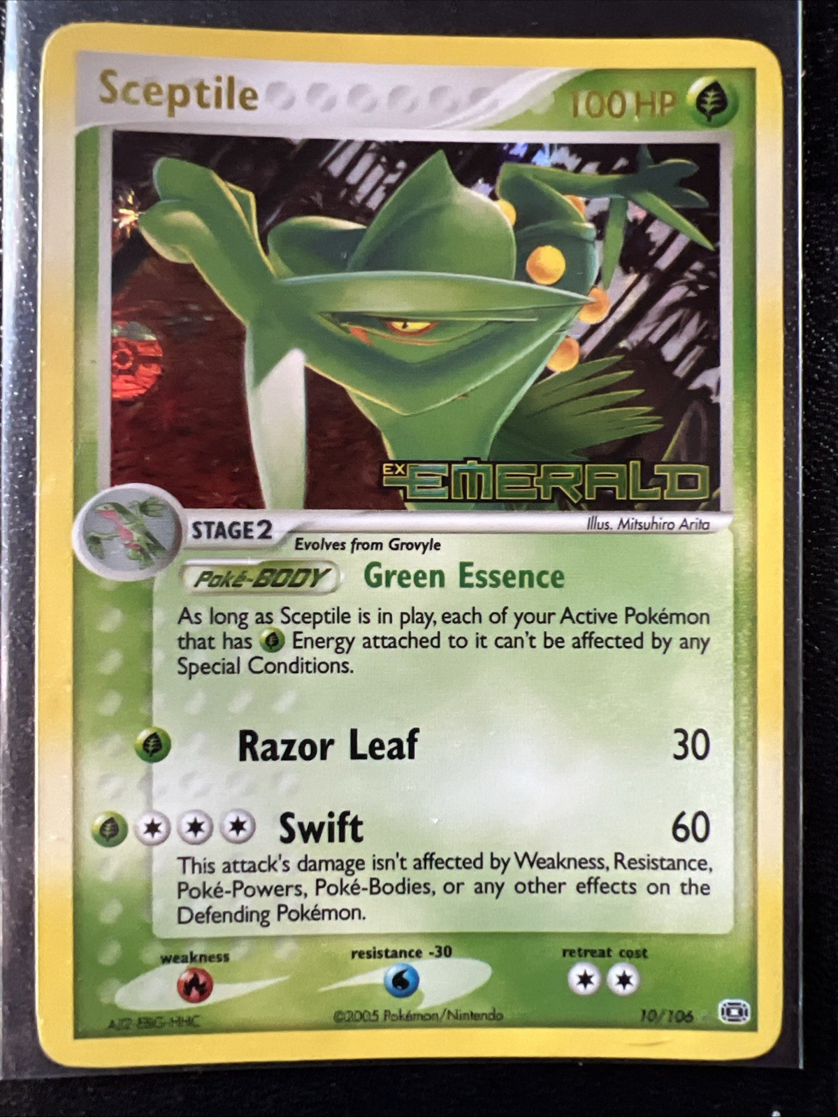 Sceptile Emerald Stamp Holo 10/106 NM 2006 Pokemon UNPLAYED
