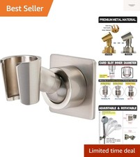Shower Head Holder All Metal Handheld Shower Wand Bracket Adhesive Shower Wal...
