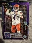 2025 Bowman Chrome University Football Purple Shimmer Refractor Maddux Madsen #24