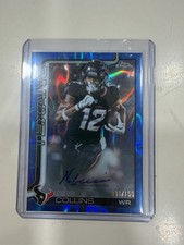 2025 Topps Chrome NFL Nico Collins True Blue Refractor /150