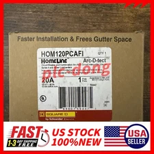 Square D HOM120PCAFI 20A Plug In Arc Fault Circuit Breaker Fast Ship