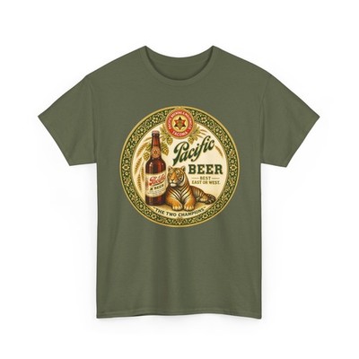 Pacific Brewing Tacoma WA Beer Pre-Prohibition Tiger Retro Breweriana T-Shirt