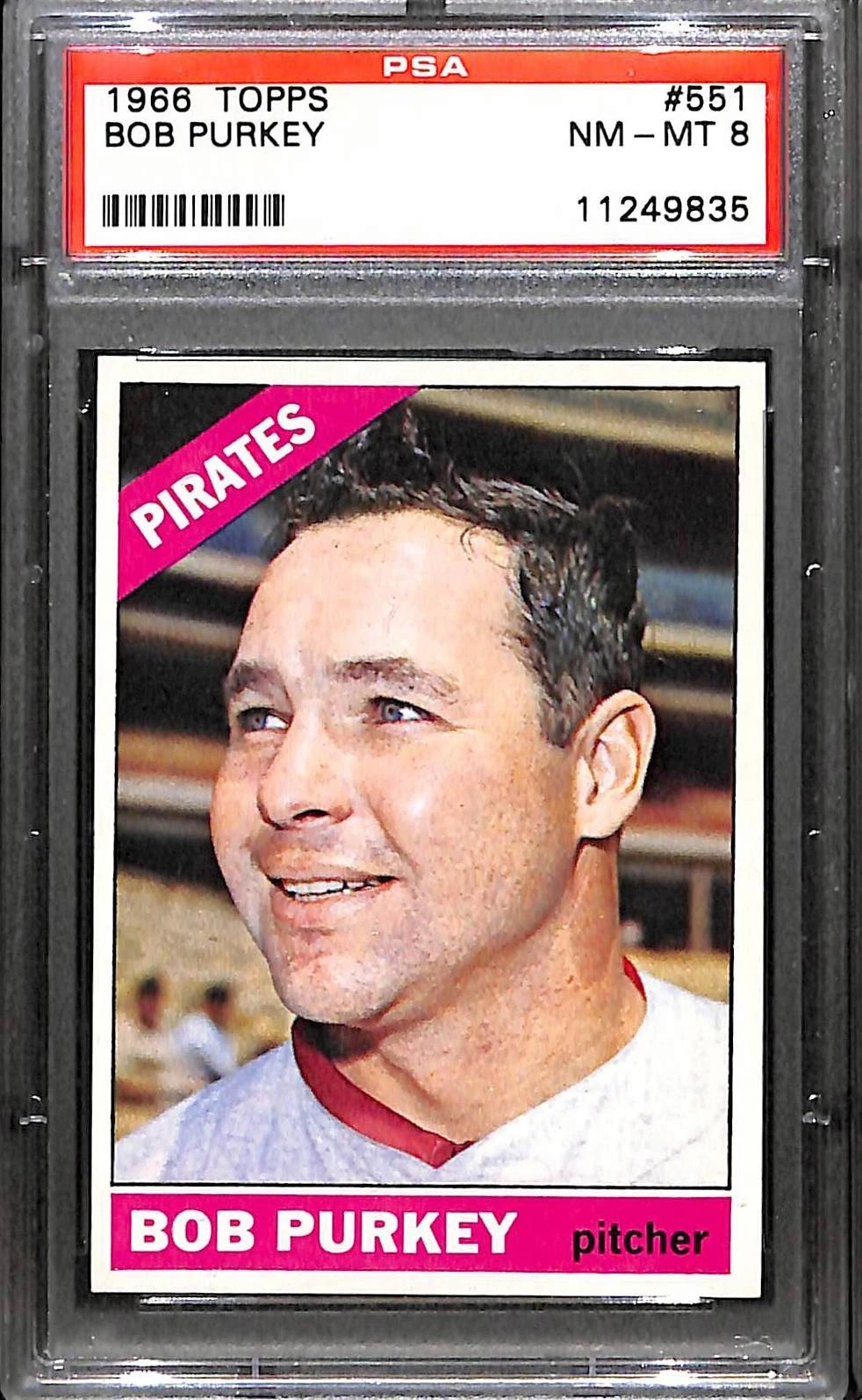 Deal for 1966 Topps #551 Bob Purkey (Short Print) PSA 8 NM-MT 11249835