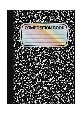 Flagship Carpets Schoolgirl Style Composition Notebook Educational Area Rug f...
