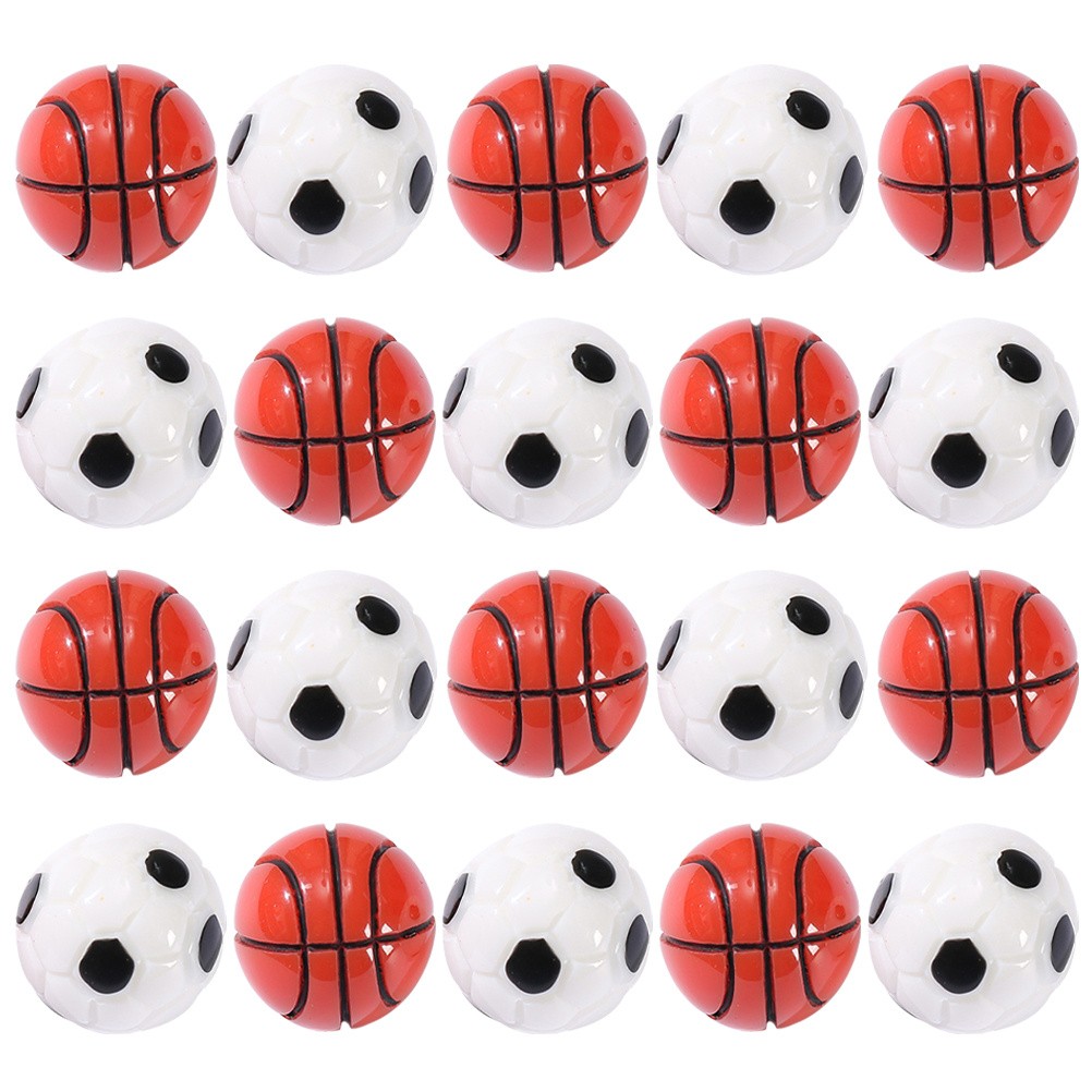 20 Pcs Mini Ball Dollhouse Decor Basketball Centerpieces for Party
