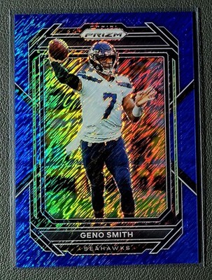 2022 Panini Prizm Football Geno Smith FOTL Blue Shimmer Prizm 25/25  Seahawks