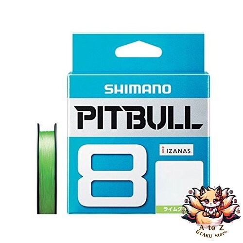 Fil De Pêche TRESSE Shimano Pitbull 8 - 150m #0.6 - Vert Citron - 14.5 Lb (6.6kg)