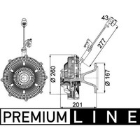 Mahle CFC 115 000P Kupplung KüHlerlüFter FüR Mercedes Benz Actros MP2 MP3