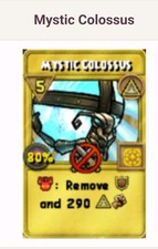 Wizard101 | 1 Mystic Colossus TC | Treasure Card |Fast Delivery | W101 Pc Only