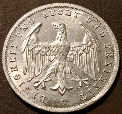 1923 A Weimar Germany ~ 500 Mark ~ UNC ~ Excellent Hyperinflation Era Coin