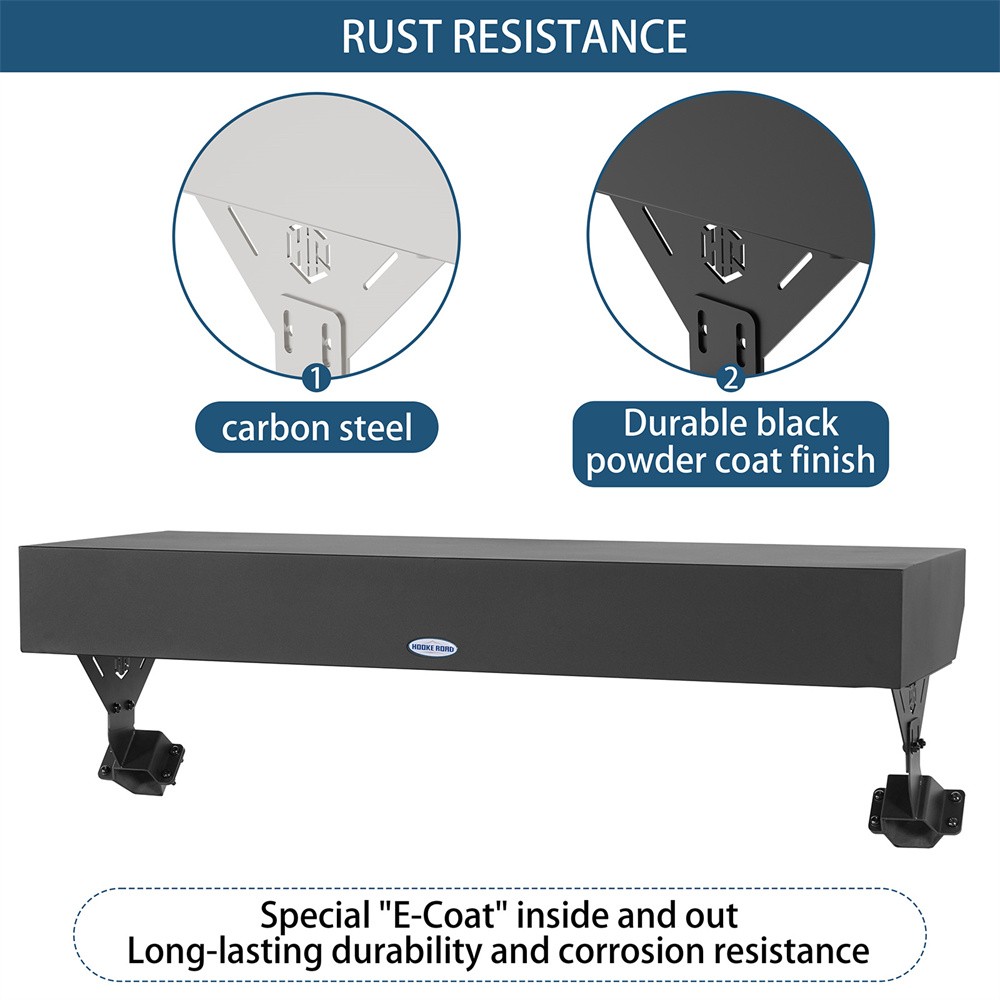 Rear Overhead Storage Lockbox Steel for 2018-2025 Jeep Wrangler JL 4-Dr Hardtop thumbnail 14
