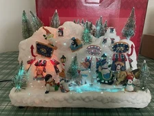 Fiber Optic Snowman Village Target 2003 Working