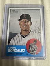 2012 Topps Heritage - Carlos Gonzalez #480 Base Walmart Blue Border