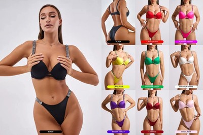 Victoria's Secret Classic BH + SLIP SET - Glanzträger SATIN Dessous