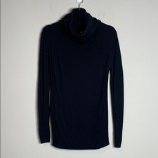 Lululemon Women  s Black Sweat  Savasana Sweater Size 6 Merino Wool