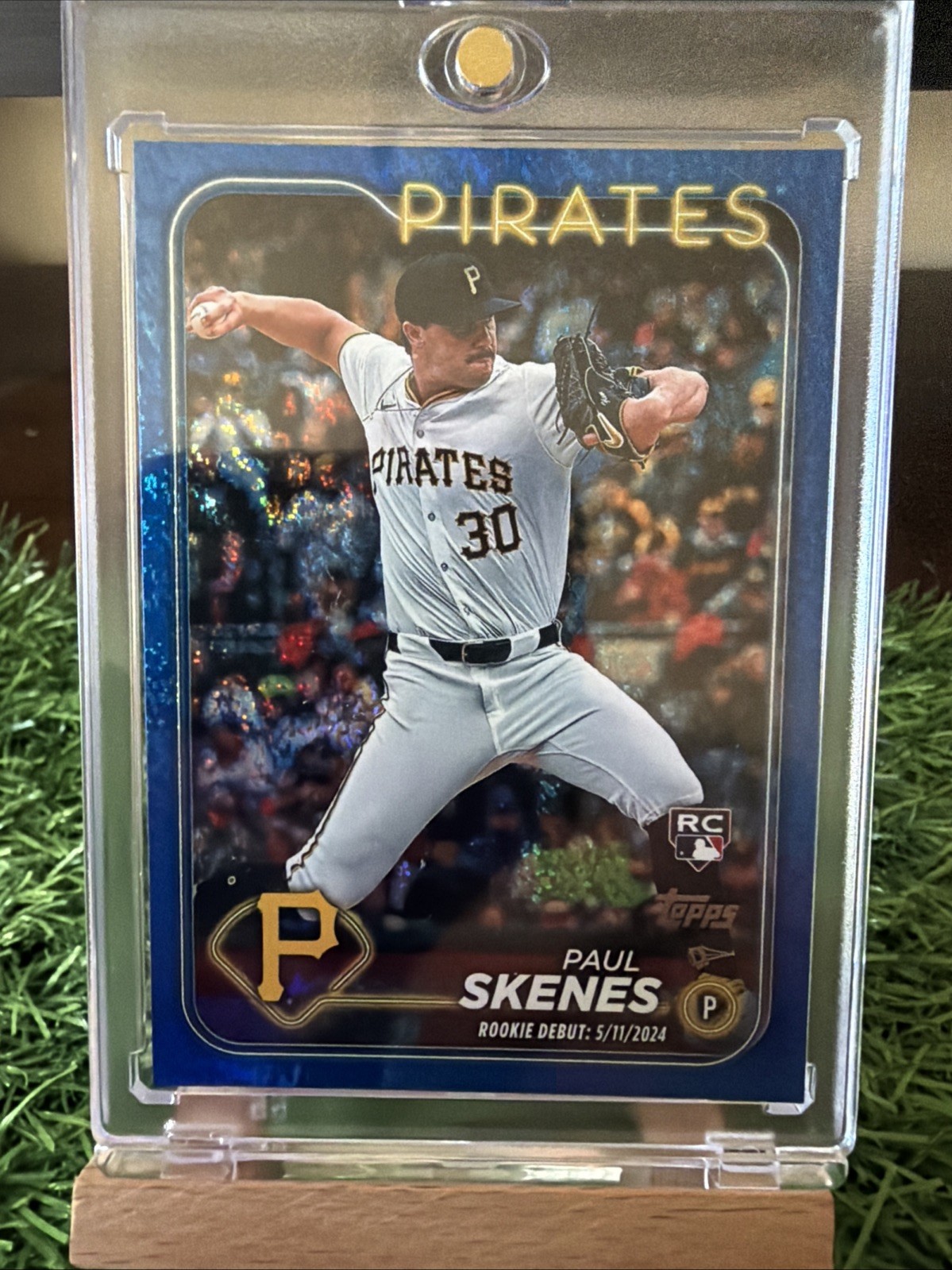 2024 Topps Update Series Rookie Debut Paul Skenes #US288 Blue Holo Foil RC/999