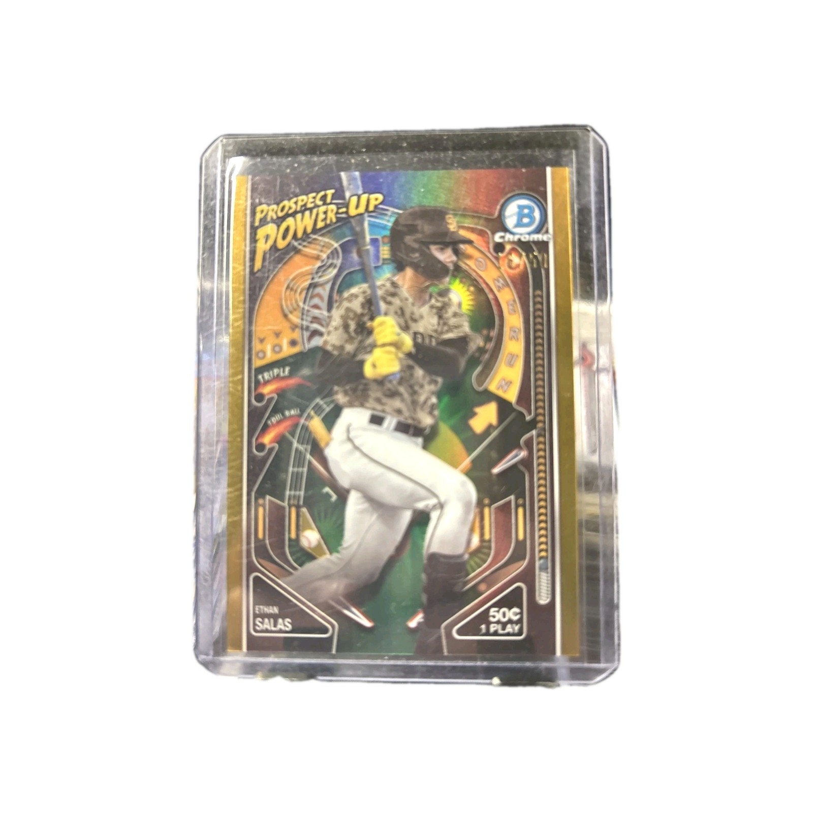 🔥2024 Gold Bowman Chrome Ethan Salas #'d 16/50 San Diego Padres Top Draft Pick!