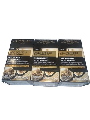 L'Oreal Paris Age Perfect Cell Renewal Midnight Eye Opener 0.5 oz NEW 3-Pack