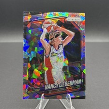 2025 Panini WNBA Prizm #34 Nancy Lieberman Silver Cracked Ice Prizm Mercury