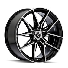 Kraze Kr196-2912bm35 Kraze Evolve Kr196 Gloss Black Machined 20x9 5-120 35mm