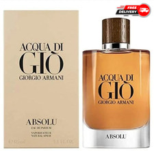 Acqua Di Gi  Absolu by Giorgio Armani 4.2 oz EDP Spray   Genuine, Fast Ship