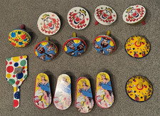 Vintage  Tin Litho / Metal Noisemaker Toys  Lot of 15