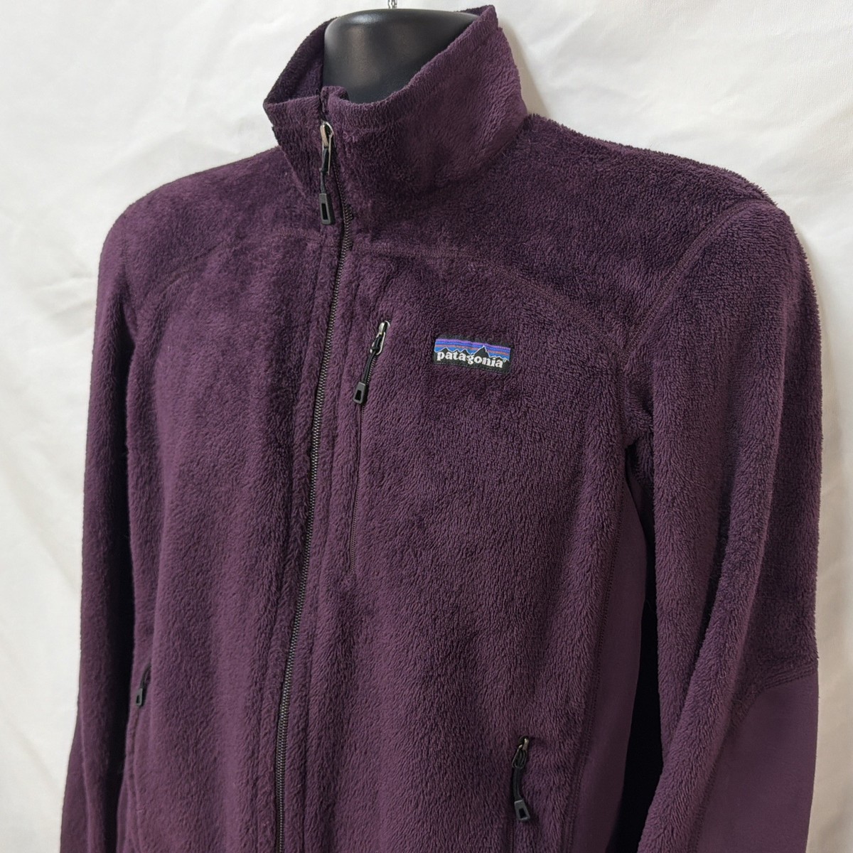PATAGONIA DARK PURPLE R2 POLARTEC FULL ZIP FLEECE JACKET L