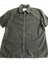 Goodfellow & Co Shirt Mens Large Black Pinstr...