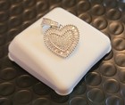Genuine Moissanite And 925 Sterling Silver Heart Pendant 1.00 CTW — photo 6