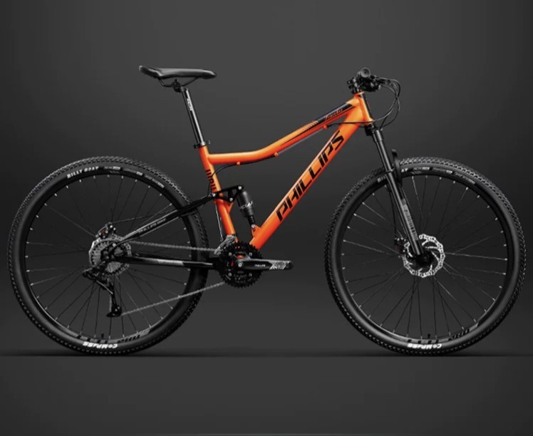 Philips soft tail mountain bicycle dual shock absorption speed
